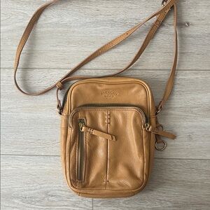 American Leather Tan Messenger Bag